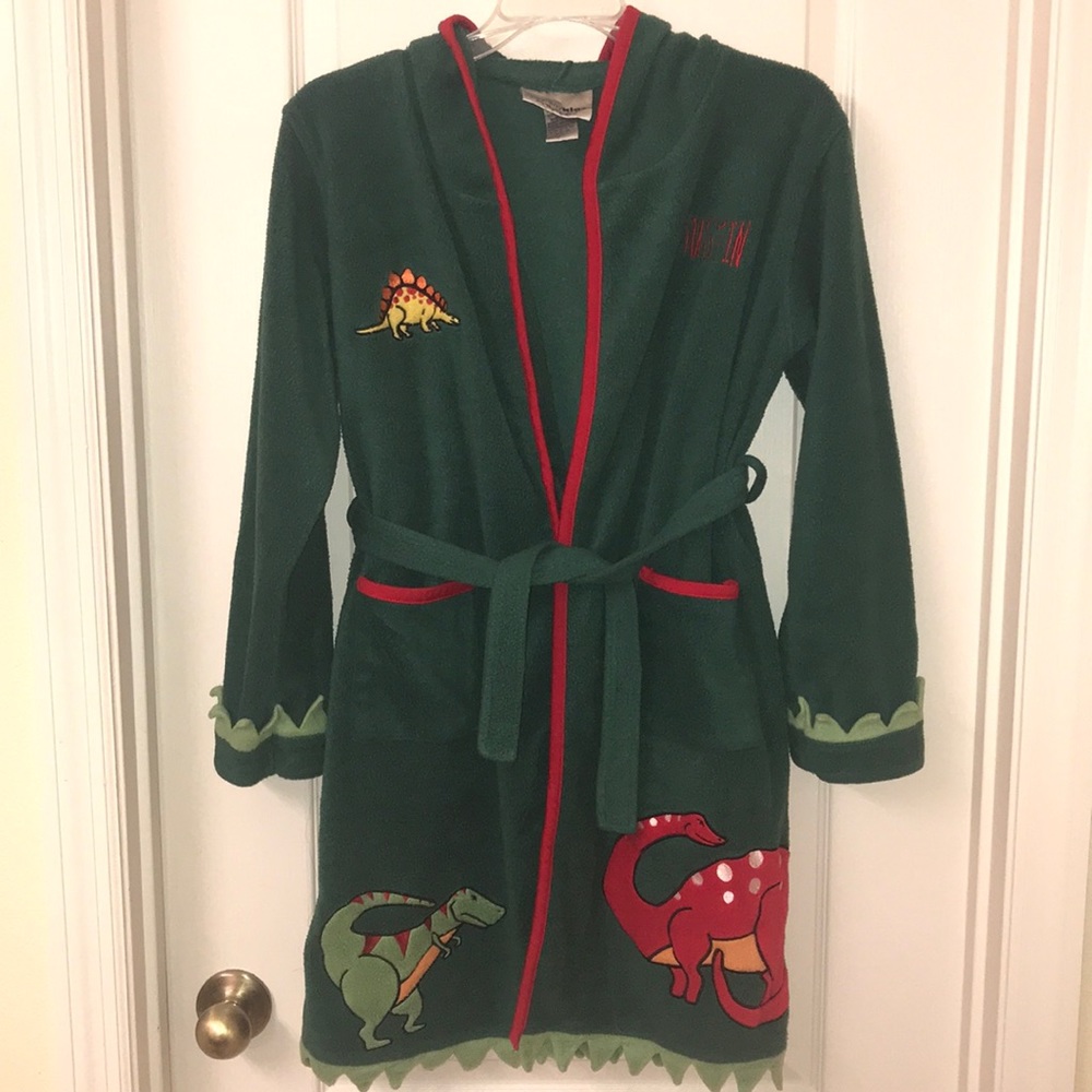 Boys M Company Store Dinosaur Justin fleece robe